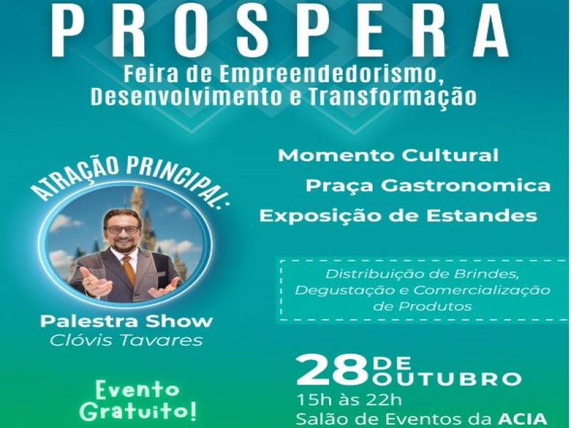 Assis recebe segunda edição da PROSPERA com atrações culturais e palestra-show