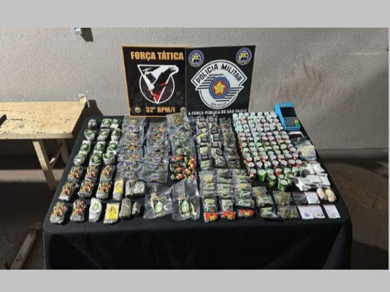 Homem é preso por tráfico de drogas na Vila Prudenciana, em Assis