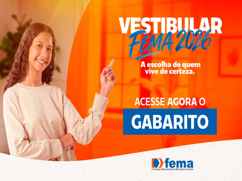 Gabarito do Vestibular FEMA 2026 já está disponível
