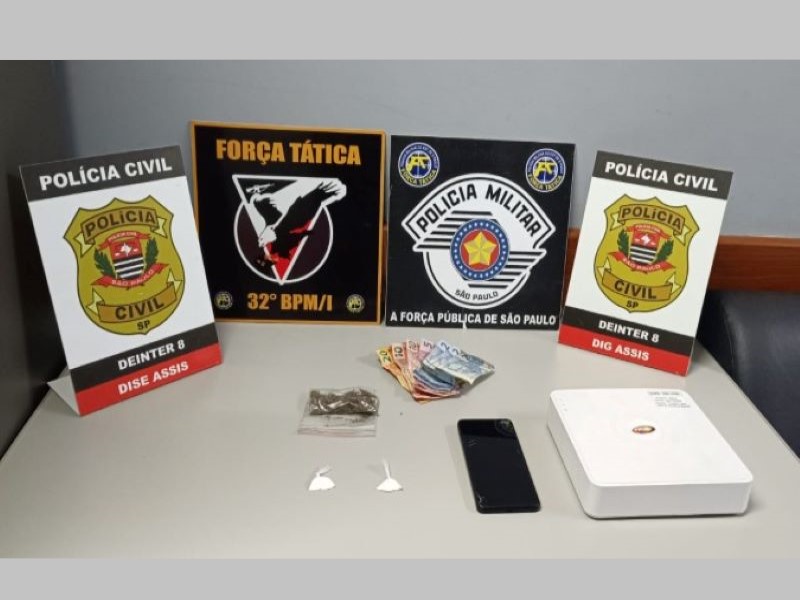 Ação na Vila Prudenciana termina com prisão em flagrante por tráfico de drogas