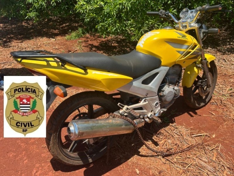 Polícia Civil recupera motocicleta furtada em poucas horas em Tarumã