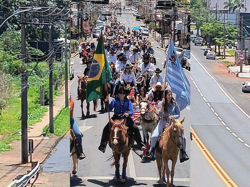 Cavalgada da Ficar reúne centenas de cavaleiros e comitivas