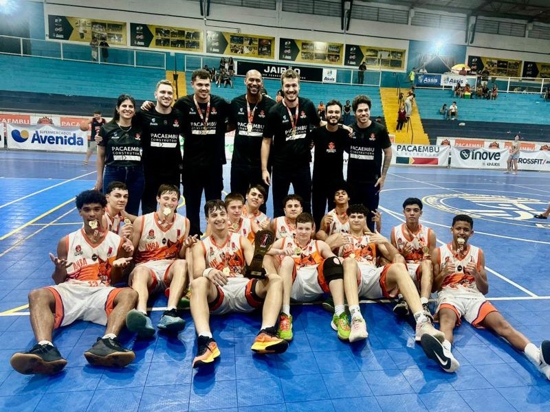 Basquete Assis Sub 16 conquista bicampeonato da Liga Centro Oeste Paulista com vitória no Jairão