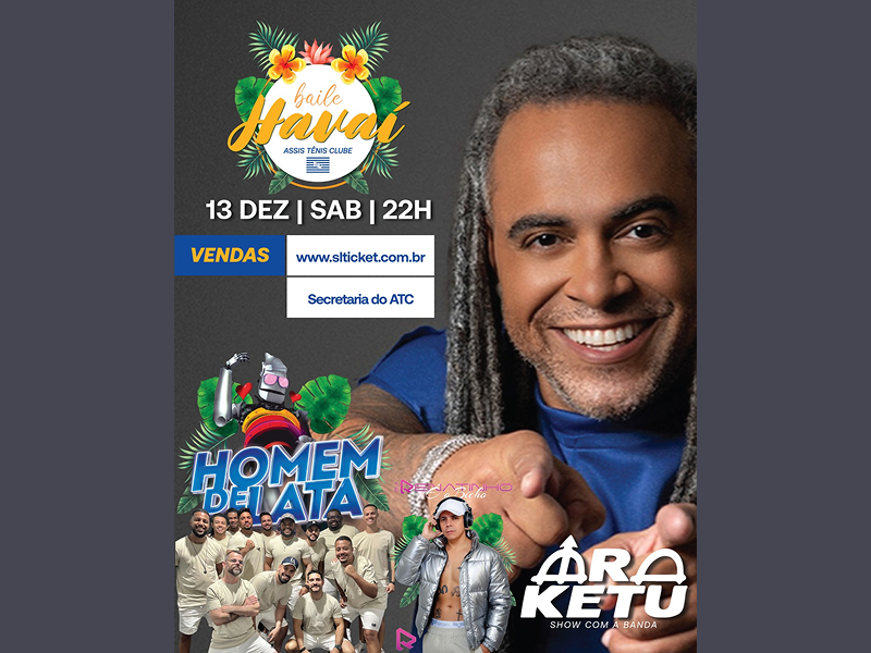 Baile do Havaí acontece amanhã e hoje é o último dia para garantir convite com valor promocional