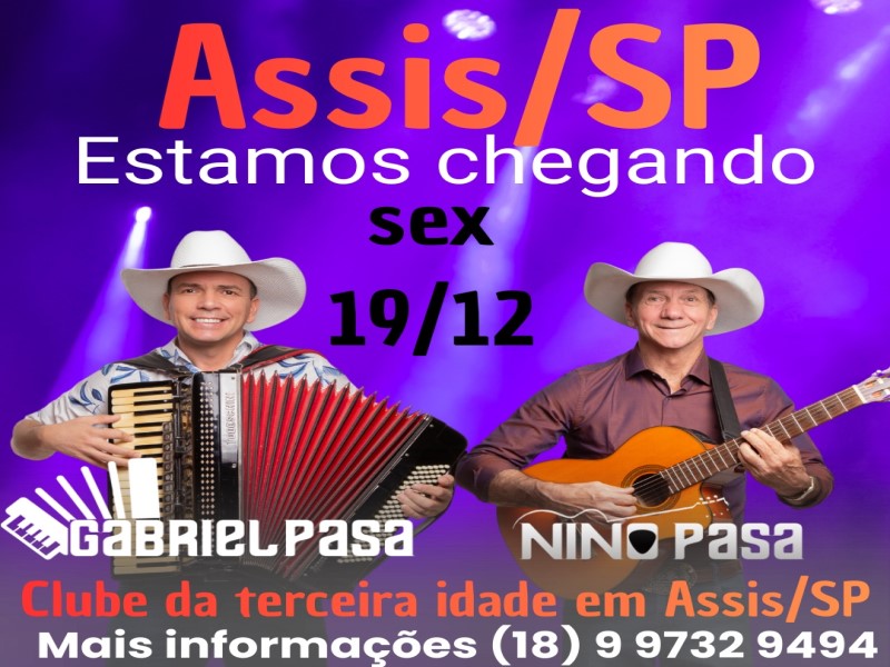 Baile de Natal promete agitar o Clube da Terceira Idade de Assis nesta sexta-feira, 19