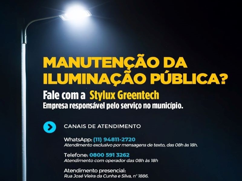 Iluminação pública: encontrou uma lâmpada apagada? Veja como pedir a manutenção