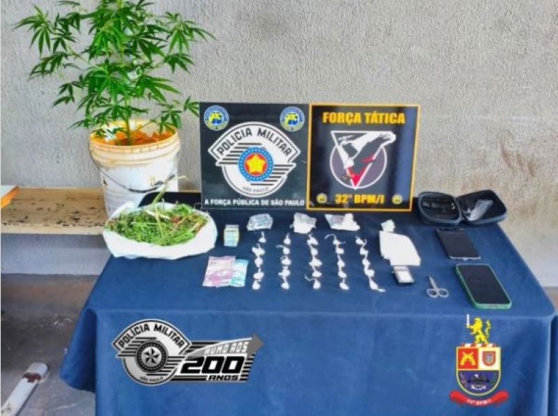 Casal é preso por tráfico de drogas em Assis