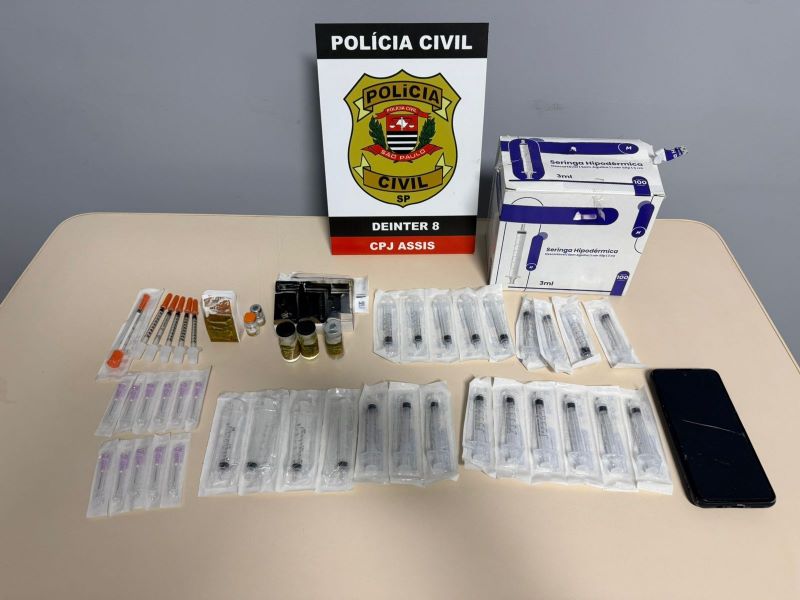 Polícia Civil realiza operação contra aplicação ilegal de remédios emagrecedores em Assis