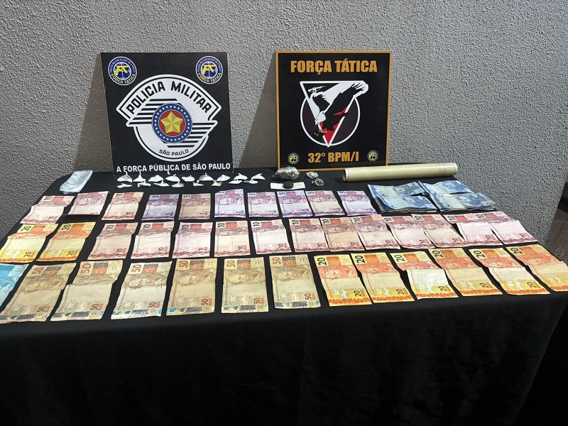 Força Tática e BAEP prendem suspeito por tráfico em bar no Marialves, em Assis