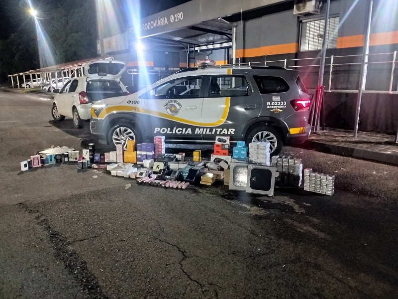 Polícia Rodoviária intercepta carga ilegal de R$ 150 mil em Salto Grande