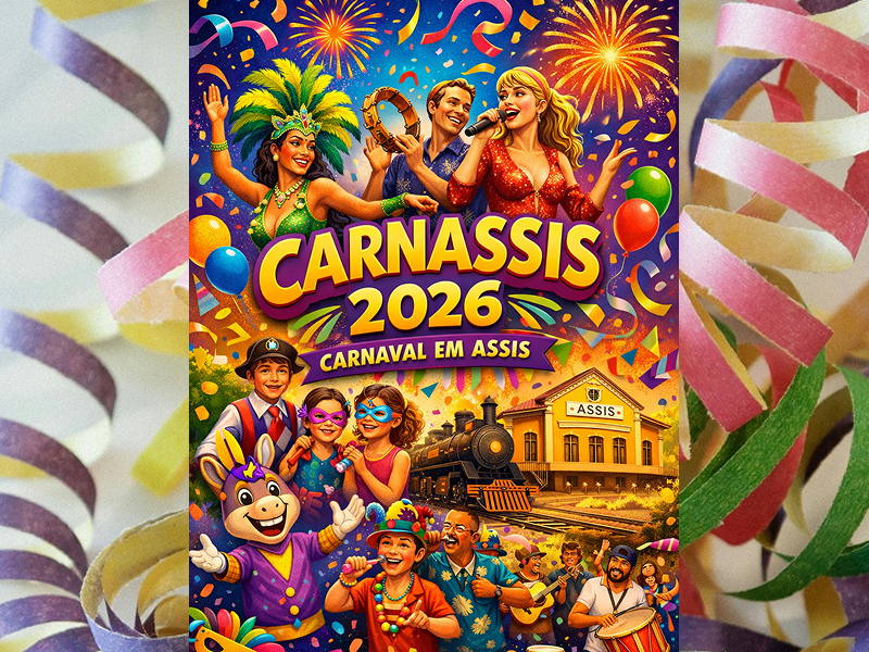 Carnassis 2026 promete quatro dias de festa e tradição em Assis; veja a programação