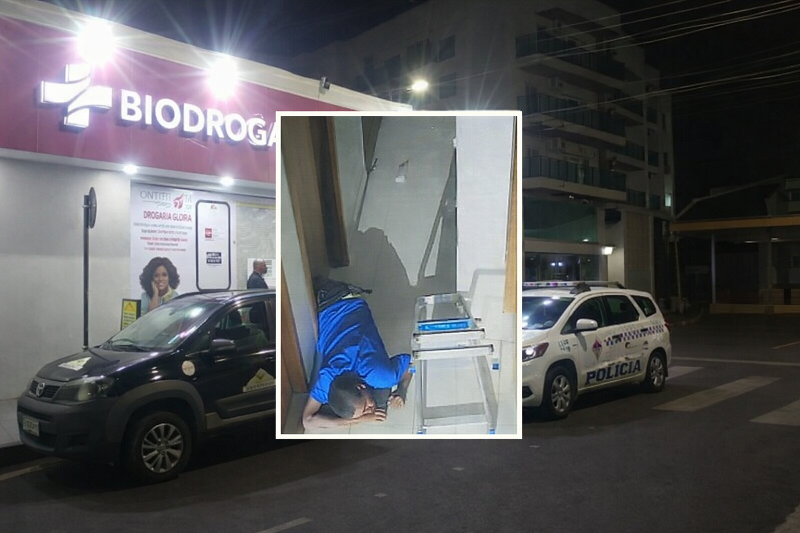 ASSISTA: preso em flagrante na drogaria, homem confessa furto à Pizzaria Manzini; veja vídeo