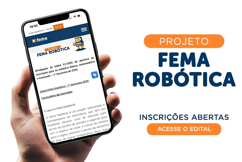 FEMA abre inscrições para curso gratuito de robótica