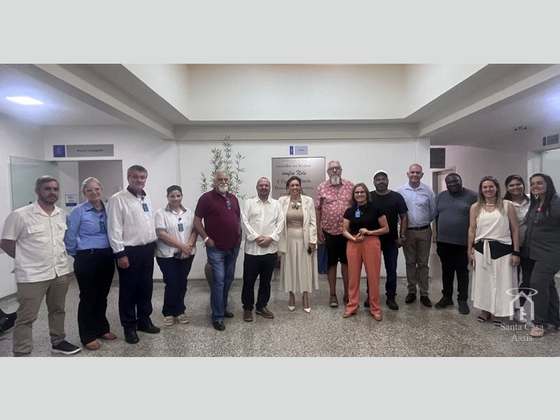 Santa Casa recebe representante do Ministério da Saúde e apresenta serviços hospitalares