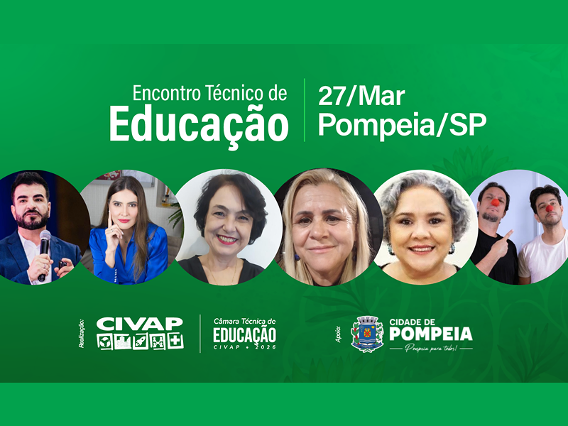 CIVAP promove Encontro Técnico de Educação nesta sexta-feira em Pompeia