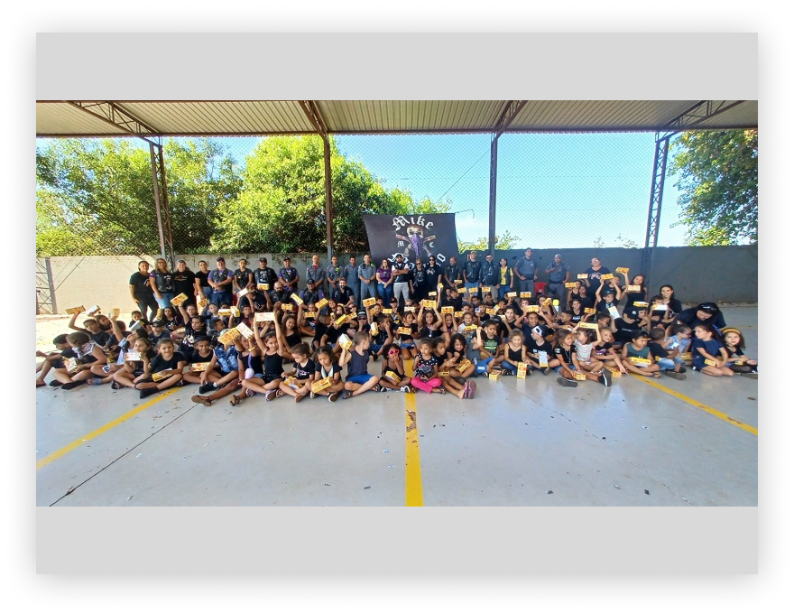 Motoclube Mike Maluko promove ação de Páscoa e distribui chocolates a mais de 700 crianças