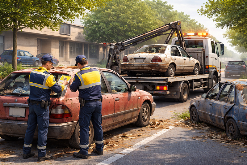 Prefeitura de Tarumã intensifica fiscalização de veículos abandonados nas vias públicas