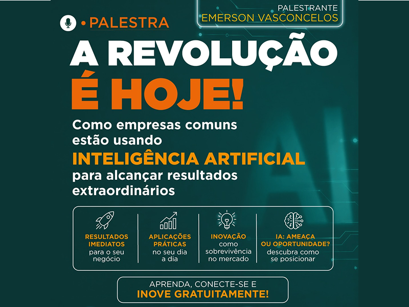 Inteligência artificial na prática: palestra na ACIA mostra como empresas crescem com tecnologia