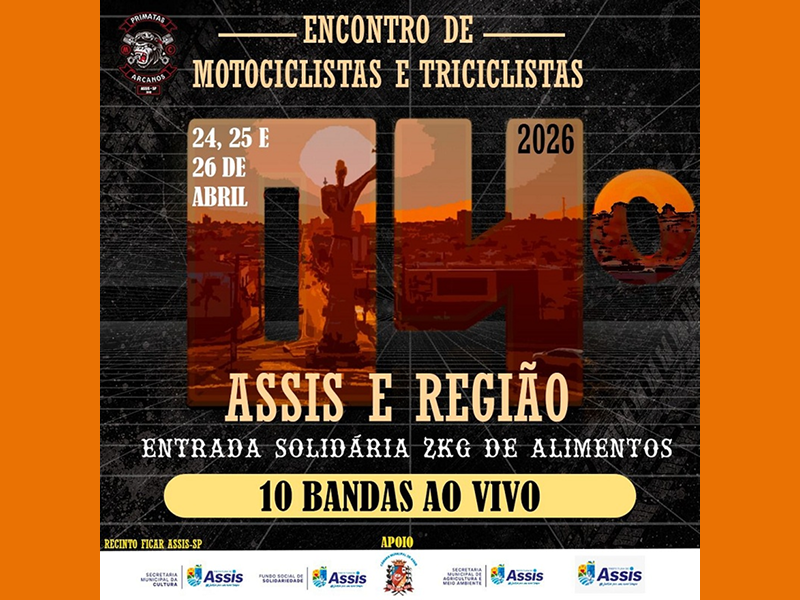 2º dia do Encontro de Motociclistas agita Assis com shows e atrações radicais