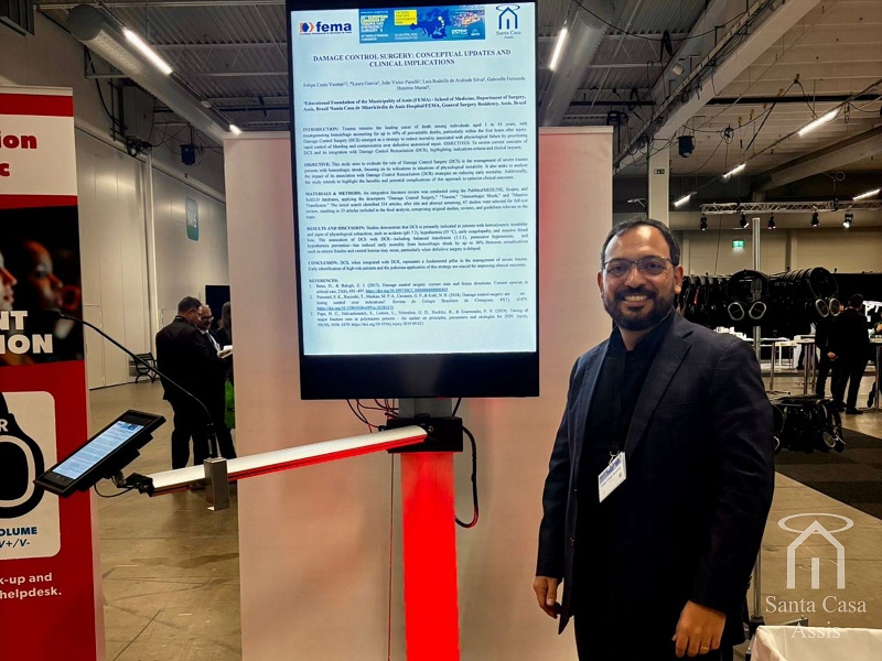 Médico da Santa Casa integra sociedade europeia e apresenta trabalhos em Congresso Internacional