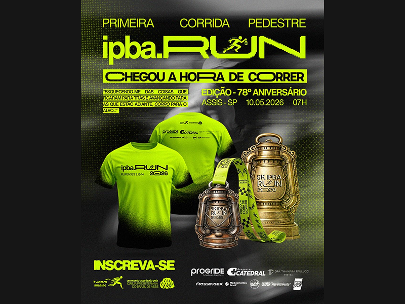 Assis receberá a 1ª edição da corrida IPBA Run com presença de atleta olímpico