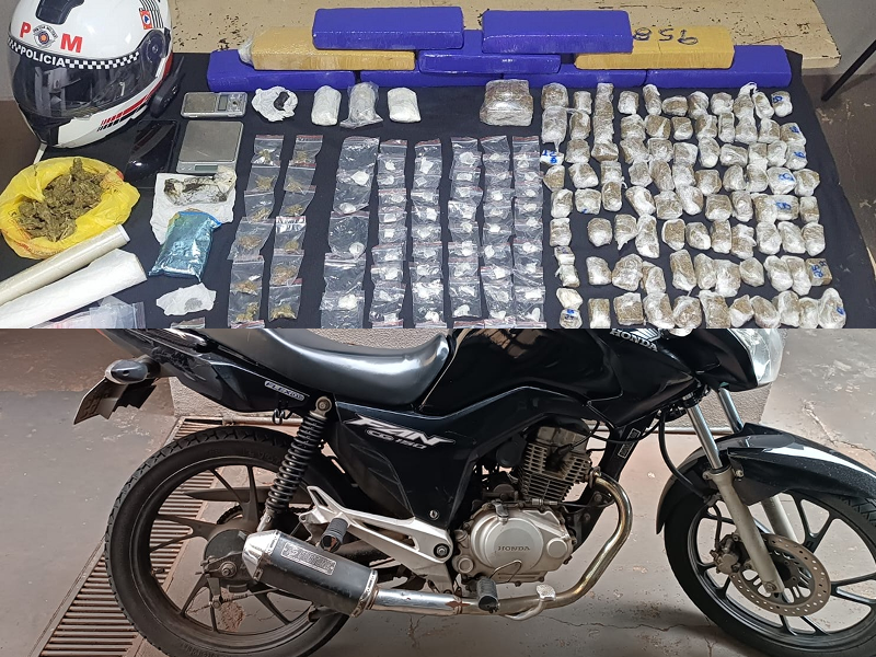 PM apreende mais de 11 kg de drogas no esquema “delivery” em Assis