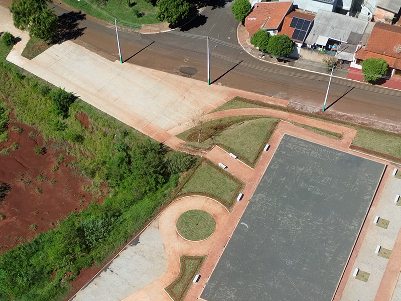 Prefeitura de Tarumã avança com revitalização de mais de 5 mil m² no Parque Vicente Benelli