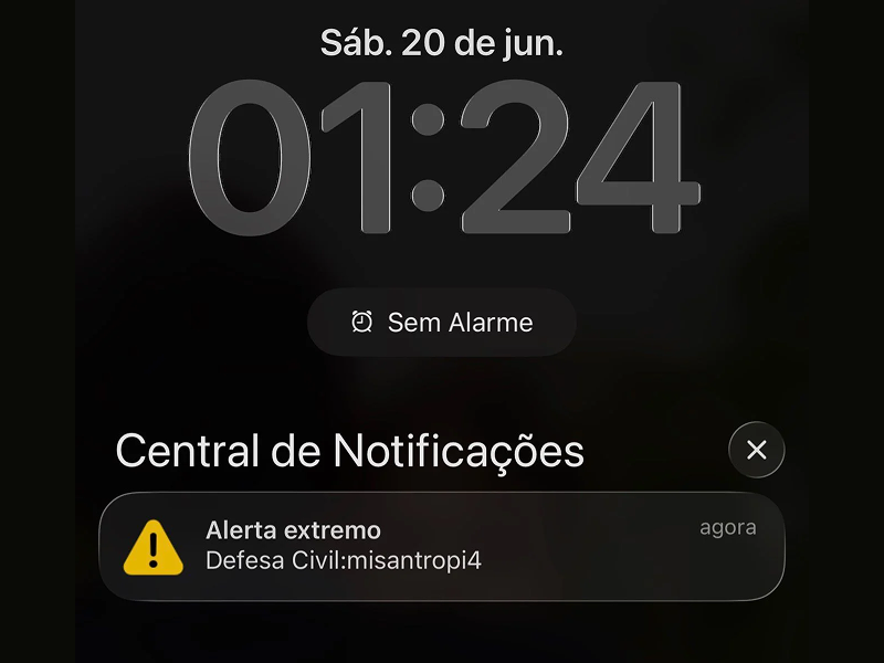 Alerta com a palavra “misantropia” desperta brasileiros durante a madrugada e gera temor