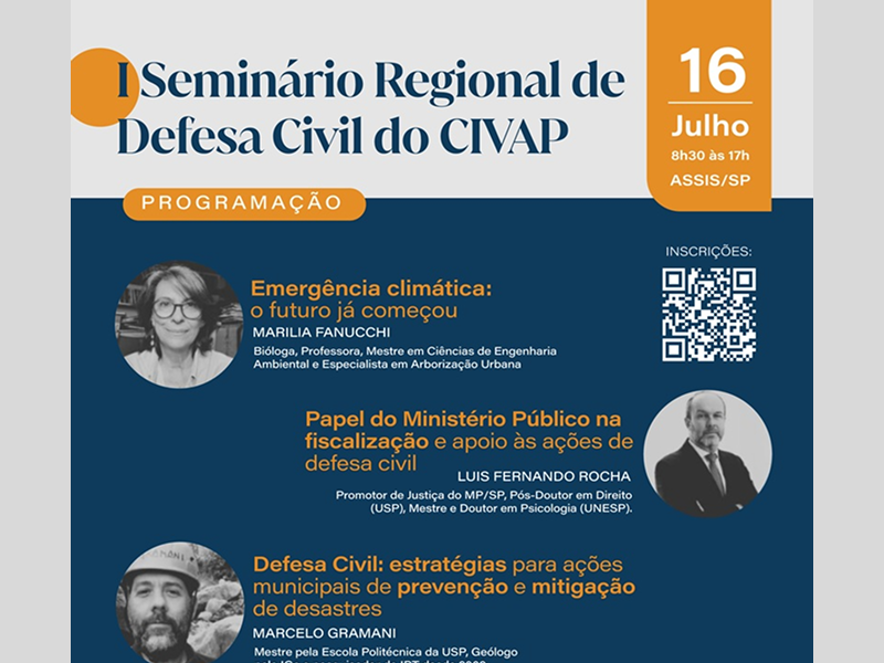 Seminário do CIVAP visa fortalecer a prevenção e a gestão de riscos nos municípios